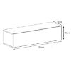 TV sieninės spintelės Switch SW2 White paveikslėlis