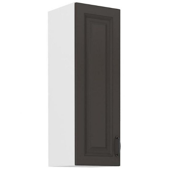 Virtuvės spintelė STILO grafito matinis/baltas 30g-90 1f paveikslėlis