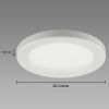 Plafond Olga LED C 18W balta CCT 03768 PL1 paveikslėlis