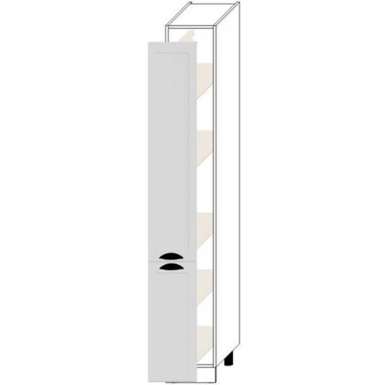 Virtuvės spintelė Adele D30 Cargo Maxi 2133 Grey Mat/Bia paveikslėlis