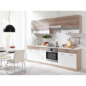 Paveikslėlis Virtuvė Econo C Plus 260cm sonoma/balta