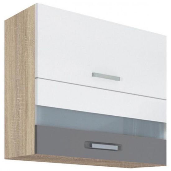 Virtuvės spintelė Global 41G Sonoma/White/Grey paveikslėlis