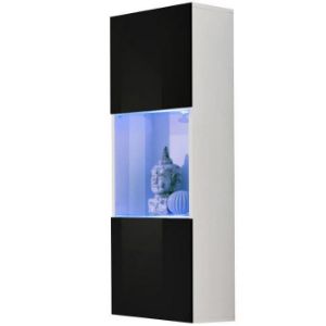 Paveikslėlis Fly 22+Glass maža vitrina juoda/balta Paveikslėlis Fly 22+Glass maža vitrina juoda/balta
