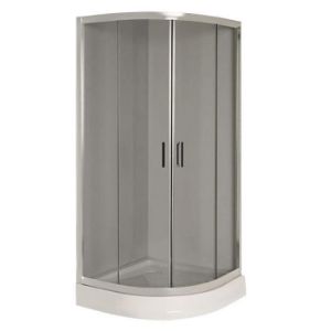 Pusapvalė dušo kabina KP4/TX5B 90/190 GY SB BPZA 2EL stiklas paveikslėlis