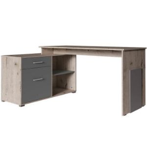 Rodyti išsamią informaciją apie Como Korner rašomasis stalas ąžuolas wellington/graffiti 60 Como Korner rašomasis stalas ąžuolas wellington/graffiti 60 paveikslėlis