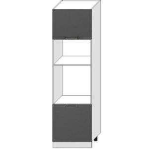 Paveikslėlis Virtuvės spintelė Oscar D60pk Mv 2133 Pl antracito blizgesys/balta