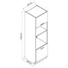 Virtuvės spintelė Oscar D60pk Mv 2133 Pl antracito blizgesys/balta paveikslėlis