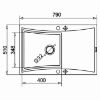 Softline plautuvė (79x51) 1B 1D smėlio smėlio spalvos paveikslėlis