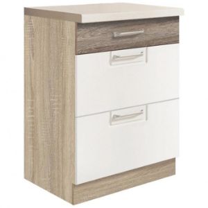Paveikslėlis Virtuvės spintelė Econo 10D Sonoma/White/San Remo
