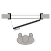 Vidinės durys Standard 01 80 P Skandinavijos briedis paveikslėlis