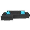 Kampinė sofa su miego funkcija Polo Porto 35 kairėje pusėje paveikslėlis