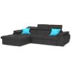 Kampinė sofa su miego funkcija Polo Porto 35 kairėje pusėje paveikslėlis