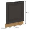Fasadas skydelis STILO virtuvės grafito matinis/artisano Fasadas zm 570x596 paveikslėlis