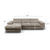 Kampinė sofa Costi LC-2R Soro 13 kairioji Kampinė sofa su funkcija miegoti paveikslėlis