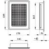 Grotelės Krl2-Ml-B Baltos spalvos tinklelis 175x195 paveikslėlis