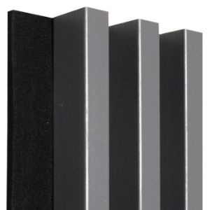 Paveikslėlis Akustinės lentjuostės 3d ant veltinio Antracitas 137x2650mm