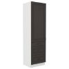 STILO virtuvės spintelė grafito matinis/baltas 60dks-210 3s 1f paveikslėlis