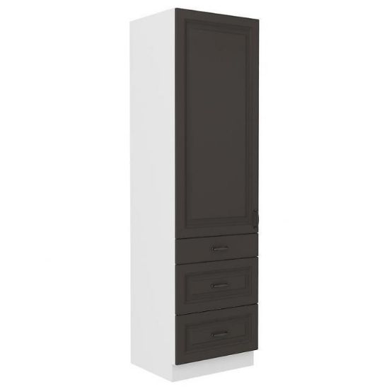 STILO virtuvės spintelė grafito matinis/baltas 60dks-210 3s 1f paveikslėlis