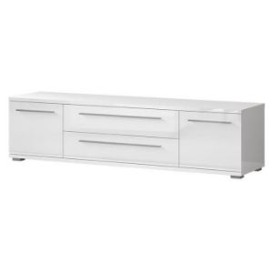Paveikslėlis TV spintelė Piano TV180-2K2FV/PN-70/KA/70 lakuota krištolo balta