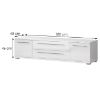 TV spintelė Piano TV180-2K2FV/PN-70/KA/70 lakuota krištolo balta paveikslėlis