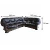 Kampinė sofa be miego funkcijos Grizzly Antique M600 22-23 dešininis paveikslėlis