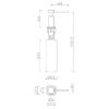 Dozatorius juodas ,,Cubic" IM F104-Q5 paveikslėlis