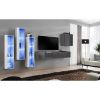 Vitrina Switch glass+LED XIII White/Graphite paveikslėlis