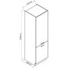 Virtuvės spintelė Zoya D60lo 2133 Pl 2fr White Pea/Bi paveikslėlis