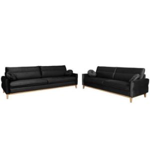 Paveikslėlis Komplektas Bellano 3/2/1 Black Kronos 7 natūralaus medžio