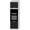 Virtuvės spintelė Denis d60pk mv 2133 pl juoda matinė/balta paveikslėlis
