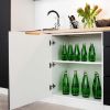 Virtuvės spintelė Denis d60pk mv 2133 pl juoda matinė/balta paveikslėlis