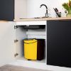 Virtuvės spintelė Denis d60pk mv 2133 pl juoda matinė/balta paveikslėlis