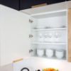 Virtuvės spintelė Denis d60pk mv 2133 pl juoda matinė/balta paveikslėlis