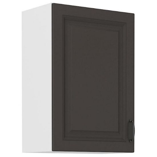 Virtuvės spintelė STILO grafito matinis/baltas 50g-72 1f paveikslėlis