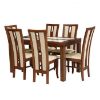 Stalo ir kėdžių komplektas Sylwia 1+6 ST 402 KR347 BR233 savi1 LT beige paveikslėlis
