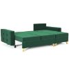 Vegas Fuego 162 Kampinė sofa su miego funkcija, natūralus medis, universalus paveikslėlis