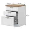 Virtuvės spintelė Tara R-60-3mbox/4 3s White Mat paveikslėlis