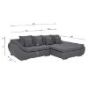 Kampinė sofa su miegamąja funkcija Hugo 2R-LC Primo 96 paveikslėlis