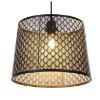 Pakabinamas šviestuvas 15315S Metalinė juoda ir auksinė LW1 paveikslėlis