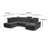 Dešinės pusės Kampinė sofa Reno Alfa 20 paveikslėlis