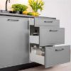 Virtuvės spintelė Emily D90PC S/3 Dast Grey paveikslėlis