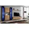 Sieninė stiklinė Switch vitrina WW1 Black + LED paveikslėlis
