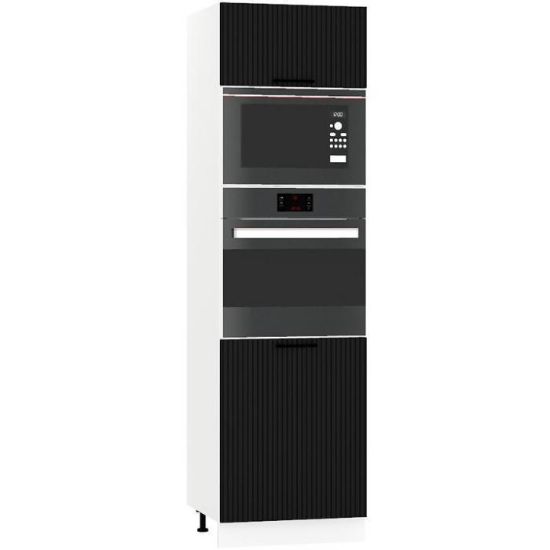 Virtuvės spintelė Kate d60pk mv 2133 pl black pea paveikslėlis