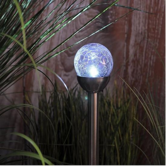 GLE29992-8 LED saulės lempa - M, D:8cm, H: 34,5c paveikslėlis