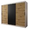Spinta Herringbone 250 Baltos/ ąžuolo spalvos Artisan/Black paveikslėlis