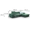 Kampinė sofa Polo Gandar 79 plius Gandar 71 dešinioji sofa su miegamąja vieta paveikslėlis