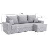 Kampinė sofa su miego funkcija Mineva Monolith 84 universalus paveikslėlis