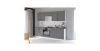 Virtuvės spintelė Stilo dustgrey/balta 50gu/36 1f paveikslėlis