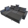 Kampinė sofa su miegamąja funkcija Asti LC-2R Soro 90 kairysis kampas paveikslėlis