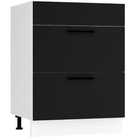 Virtuvės spintelė Max D60pc S/2 Zasl juoda paveikslėlis